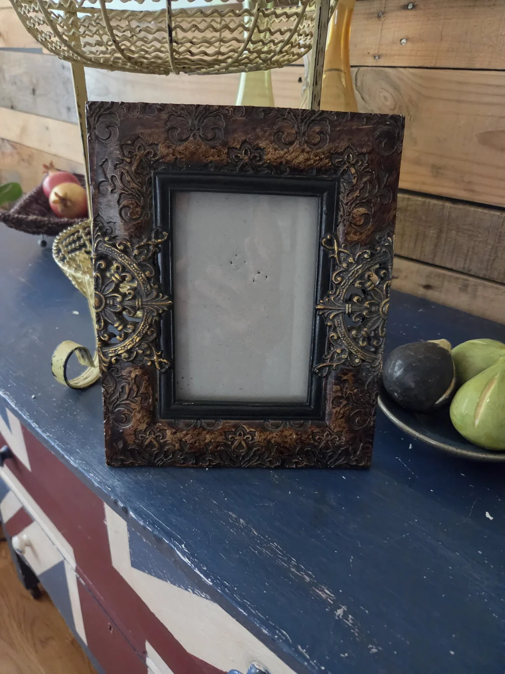 Ornate Brown and Gold Decorative Photo Frame - Classic Home Accents
